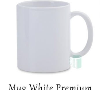Stock Mug White Plain Premium Normal Cups